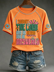 Women's "I sought the lord and he heard and he answered" T-shirts