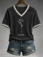 Women's Hail Mary Full Of Grace T-shirt