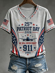 Women's 2026 PATRIOT DAY We Will Never Forget 9 11 September 11 Tee