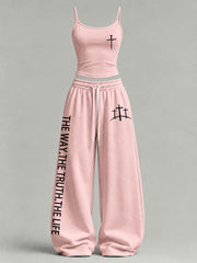Women's 'The Way The Truth The Life' Printed Casual Set