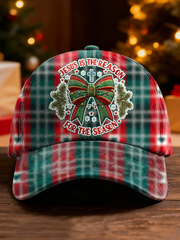 Unisex Christmas combined with faith print Hat