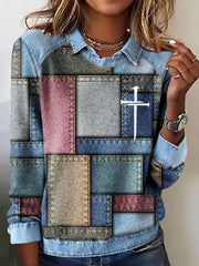 Women's Faith Art Printed Tops