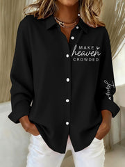 Women's Faith Print Casual shirts