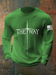Men's The Way Cross Waffle Long-sleeved T-shirt