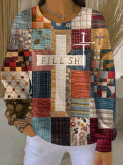 Women's Faith Art Printed Coat