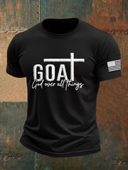 Men's God Over All Things Cross Short Sleeve T-shirt