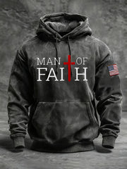 Men's Man Of Faith Cross Sweatshirt
