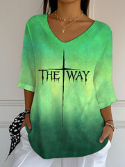Women's The Way Cross Half-Sleeve T-Shirt