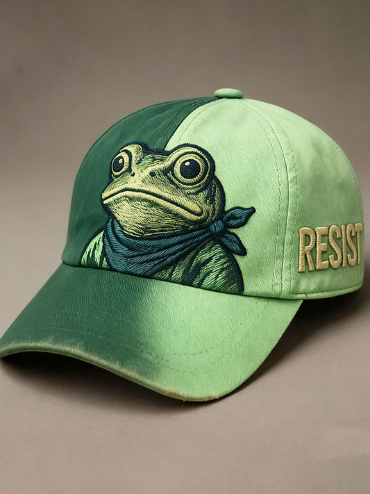 Unisex Resist Frog Print Hat