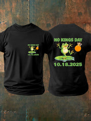 Men's No Kings Portland Frog Protest 10.18.2025 T-shirt