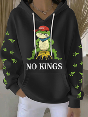 Women's No Kings Frog Resist Hoodie