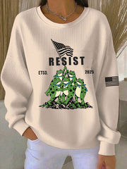Women's Frog Resist ETSD 2025 Ribbed Round-Neck Sweatshirt