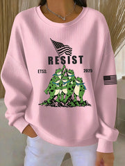 Women's Frog Resist ETSD 2025 Ribbed Round-Neck Sweatshirt