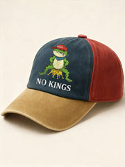 Unisex No Kings Frog Resist Print Hat