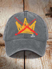 Unisex No Kings Print Hat