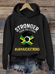 Women's Hurricane Melissa Jamaica Stronger Than The Storm Pray For Jamaica Hoodie
