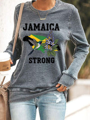 Women's Hurricane Melissa Jamaica Strong Sweatshirt