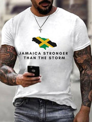 Men's Hurricane Melissa Jamaica Stronger Than The Storm Pray For Jamaica Tee