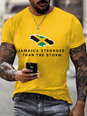Men's Hurricane Melissa Jamaica Stronger Than The Storm Pray For Jamaica Tee