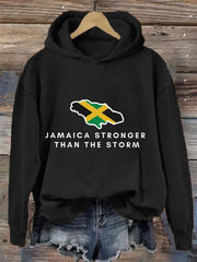 Women's Hurricane Melissa Jamaica Stronger Than The Storm Pray For Jamaica Hoodie