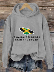 Women's Hurricane Melissa Jamaica Stronger Than The Storm Pray For Jamaica Hoodie