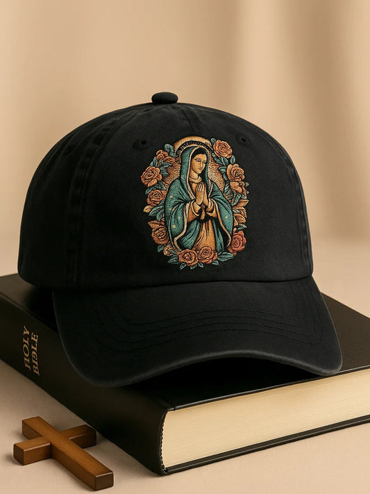 Unisex Virgin Mary Faith Print Hat