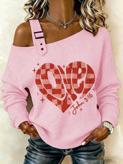 Women's Valentine's Day For God so Loved the World John 3:16 Tops