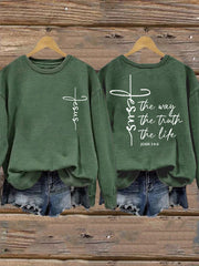Women's Jesus The Way The Truth The Life Sweatshirt