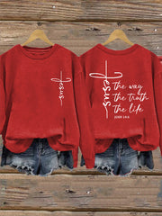 Women's Jesus The Way The Truth The Life Sweatshirt