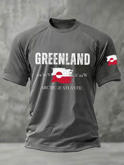 Men's Greenland Printed Casual T-Shirt