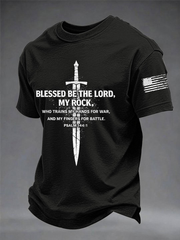 Men's Blessed Be The Lord Short-sleeved T-shirt