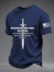 Men's Blessed Be The Lord Short-sleeved T-shirt