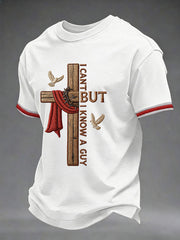 Men's 'I Can’t But I Know A Guy' Printed Casual T-Shirt