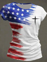 Women's USA Faith Printed T-shirt