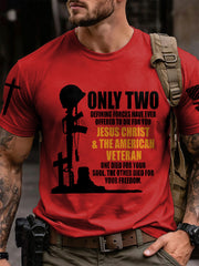 Men's Veteran Memorial Day Printed T-shirt