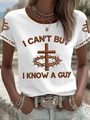 Women's 'I can't but I know a guy' T-shirts