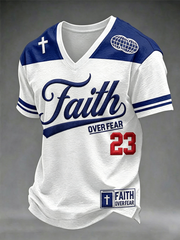 Men's Faith Over Fear V-neck T-shirt