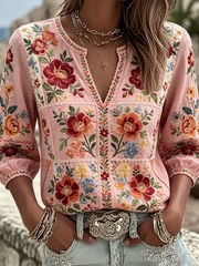 Women's Floral Print T-shirt