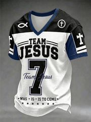 Men's Team Jesus V-neck T-shirt