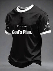 Men's "Trust In God's Plan" Printed T-shirt