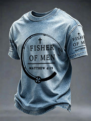 Men's 'fishers of men Matthew 4:19' T-shirts