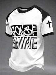 Men's “God's Will Not Mine”short sleeves t-shirt