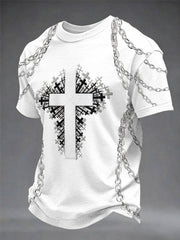 Men's Faith Print Casual Unisex T-shirt