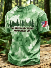 Men's The Trees Are Calling And We Must Go Short Sleeves T-shirt
