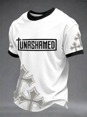 Men's Unashamed Christian Casual Printed T-shirt