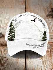 God Is With Us In The Mountains And The Valleys Unisex Hat
