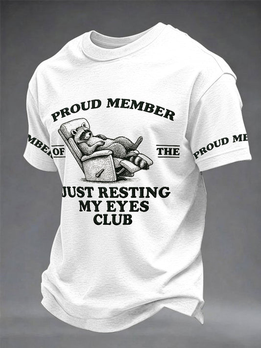 Men's βJust Resting My Eyes Club β Father's Day Fun Casual T-shirt