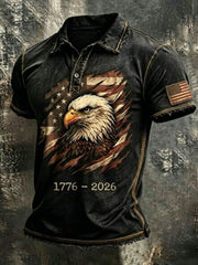Men'S 250Th Anniversary Printed Casual T-Shirt