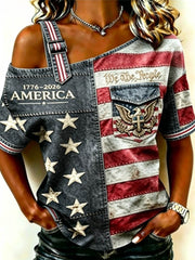 Women's 250Th Anniversary National Faith Print Shirt