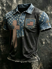 Men's 250Th Anniversary National Faith Print Shirt